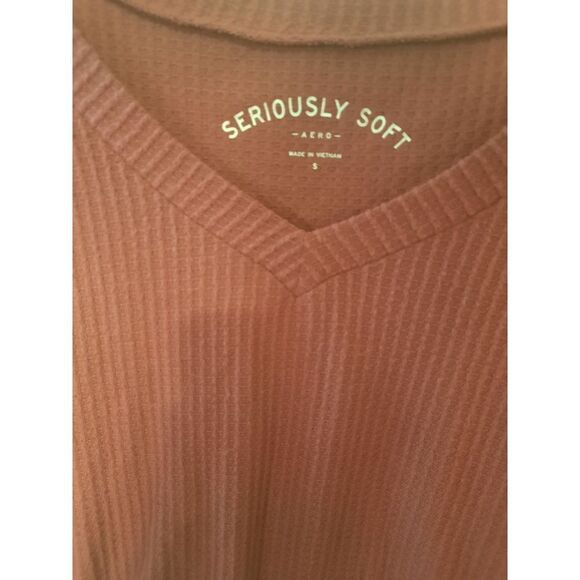Aeropostale Aero Seriously Soft S Long Sleeve Crop Top - Picture 2 of 3
